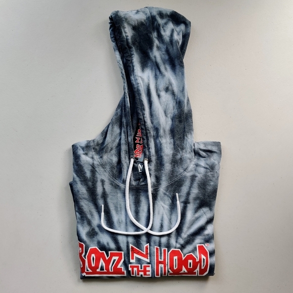BOYZ N THE HOOD Tie Dye Tee 2XL Gray Hooded T-shirt Men's - Picture 3 of 9